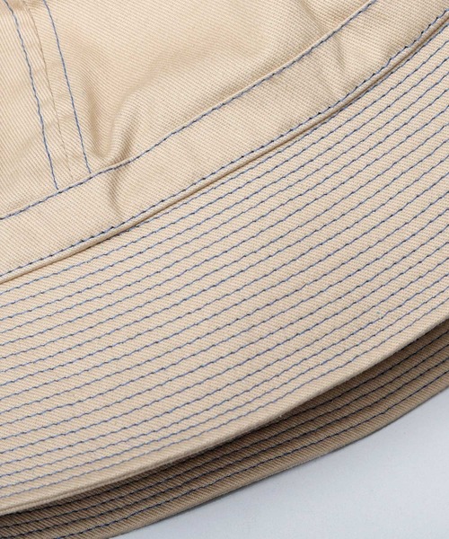 ReqHatter（レックハッター）の「カラーステッチ ダウンブリム セーラーハット（ハット・メンズ・ブラック/ベージュ/グレー・FREE）」の20枚目の写真