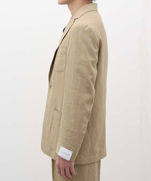 Caruso（カルーゾ）の「【CARUSO / カルーゾ】Linen Single Jacket
