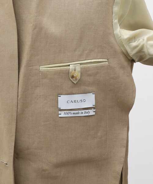 Caruso（カルーゾ）の「【CARUSO / カルーゾ】Linen Single Jacket