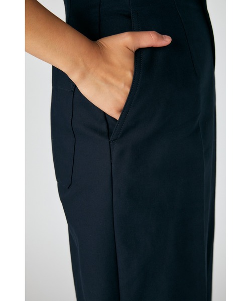ENFOLD(エンフォルド)の「バーズアイオックス Wide Roll UP TR(その他パンツ・レディース・ダークネイビー・38/36)」の5枚目の写真