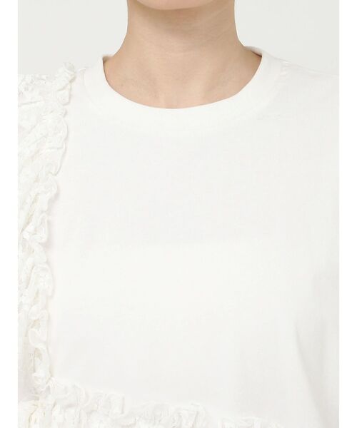 merry jenny（メリージェニー）の「ﾚｰｽﾌﾘﾙBig Tee（Tシャツ/カットソー・レディース・オフホワイト/グリーン/ブラック・FREE）」の7枚目の写真