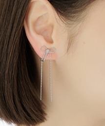 flower | チェーンリボンイヤリング(イヤリング)