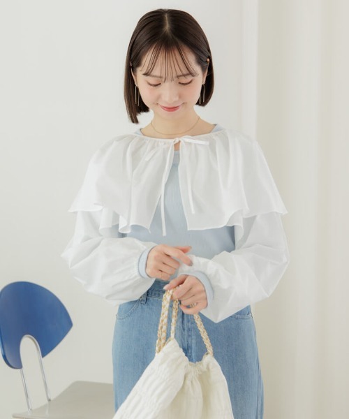 flower（フラワー）の「チェーンリボンイヤリング（イヤリング・レディース・シルバー/ゴールド・FREE）」の6枚目の写真