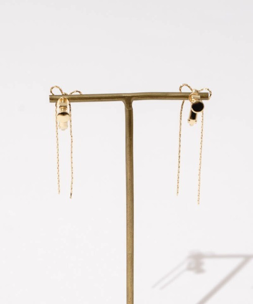 flower（フラワー）の「チェーンリボンイヤリング（イヤリング・レディース・シルバー/ゴールド・FREE）」の10枚目の写真