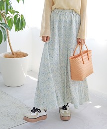 Crisp | フローレットヘムフレアスカート(スカート)