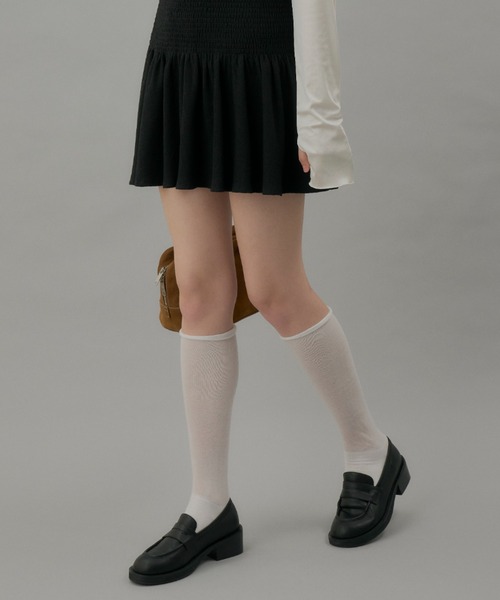 GIUNON（ジウノン）の「sheer socks / シアーソックス（ソックス/靴下・レディース・グレー/ホワイト・FREE）」の21枚目の写真