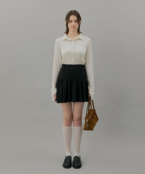 GIUNON（ジウノン）の「sheer socks / シアーソックス（ソックス/靴下・レディース・グレー/ホワイト・FREE）」の18枚目の写真