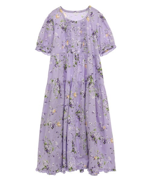 PINK HOUSE 2024年 リトルヴァイオレット　ミディ丈ワンピース PINK HOUSE 2024年 リトルヴァイオレット ミディ丈ワンピース