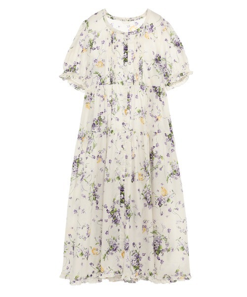 PINK HOUSE 2024年 リトルヴァイオレット　ミディ丈ワンピース PINK HOUSE（ピンクハウス）の「リトルヴァイオレットプリント