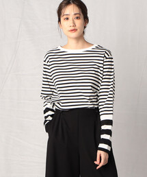 Comme　Ca　Mature | 長袖ボーダーＴシャツ(Tシャツ/カットソー)