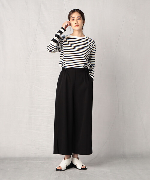 Comme　Ca　Mature（コムサマチュア）の「長袖ボーダーＴシャツ（Tシャツ/カットソー・レディース・ブラック/ネイビー・FREE）」の3枚目の写真