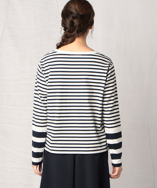 Comme　Ca　Mature（コムサマチュア）の「長袖ボーダーＴシャツ（Tシャツ/カットソー・レディース・ブラック/ネイビー・FREE）」の11枚目の写真