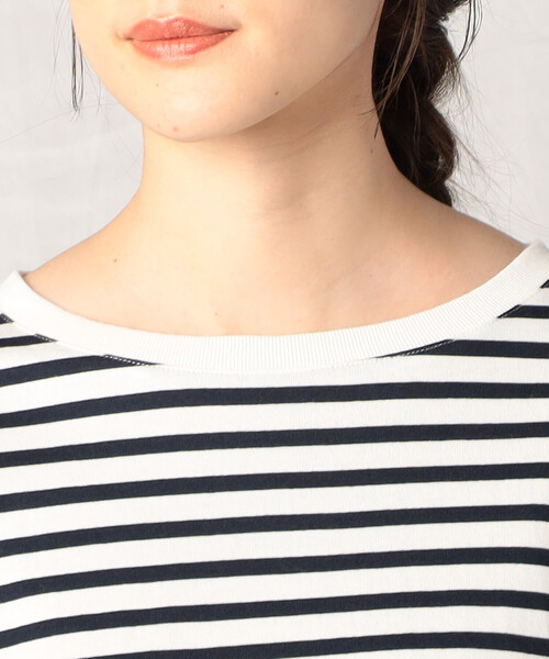 Comme　Ca　Mature（コムサマチュア）の「長袖ボーダーＴシャツ（Tシャツ/カットソー・レディース・ブラック/ネイビー・FREE）」の12枚目の写真