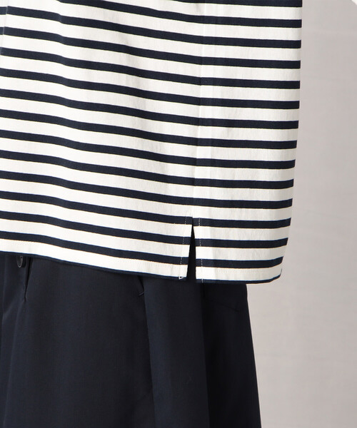 Comme　Ca　Mature（コムサマチュア）の「長袖ボーダーＴシャツ（Tシャツ/カットソー・レディース・ブラック/ネイビー・FREE）」の14枚目の写真
