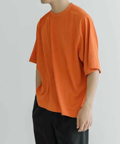 URBAN RESEARCH（アーバンリサーチ）の「『XLサイズあり』『UR TECH ひやサラクール』リラックスTシャツ（Tシャツ/カットソー・メンズ・ブルー系その他/オレンジ/ホワイト/ブラック・SMALL/MEDIUM/LARGE/X-LARGE）」の7枚目の写真