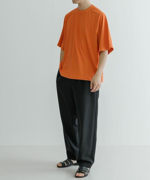 URBAN RESEARCH(アーバンリサーチ)の「『XLサイズあり』『UR TECH ひやサラクール』リラックスTシャツ(Tシャツ/カットソー・メンズ・ブルー系その他/オレンジ/ホワイト/ブラック・SMALL/MEDIUM/LARGE/X-LARGE)」の5枚目の写真