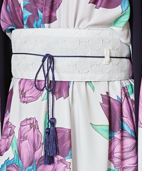 カヤ(カヤ)の「【カヤ】レース帯ベルト(ベルト・レディース・ブラック/パープル/ホワイト・FREE)」の1枚目の写真