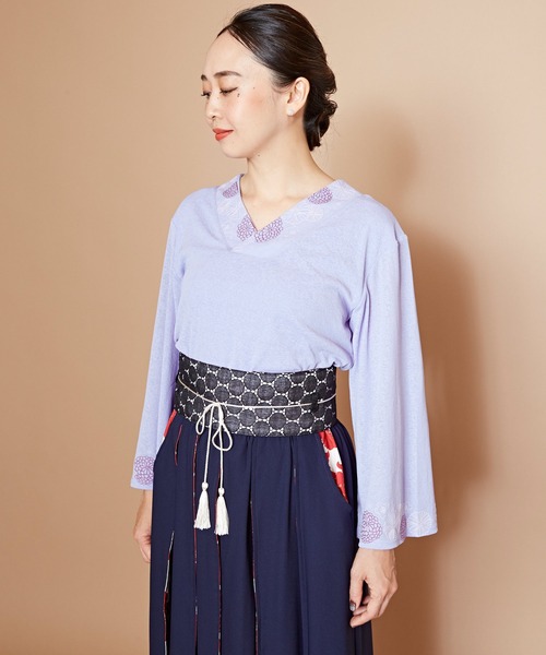 カヤ(カヤ)の「【カヤ】レース帯ベルト(ベルト・レディース・ブラック/パープル/ホワイト・FREE)」の4枚目の写真