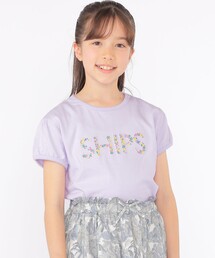 SHIPS | SHIPS KIDS:140～150cm / ガーリー 刺繍 ロゴ TEE(Tシャツ/カットソー)