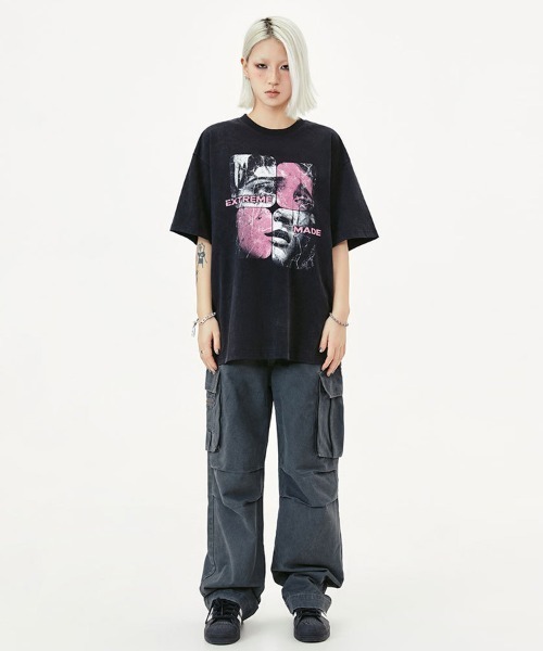 Ressaca(レサーカ)の「オーバーサイズ フォトプリントTシャツ(Tシャツ/カットソー・メンズ・グレー/ブラック/ホワイト・XXL/XL/L/M)」の11枚目の写真