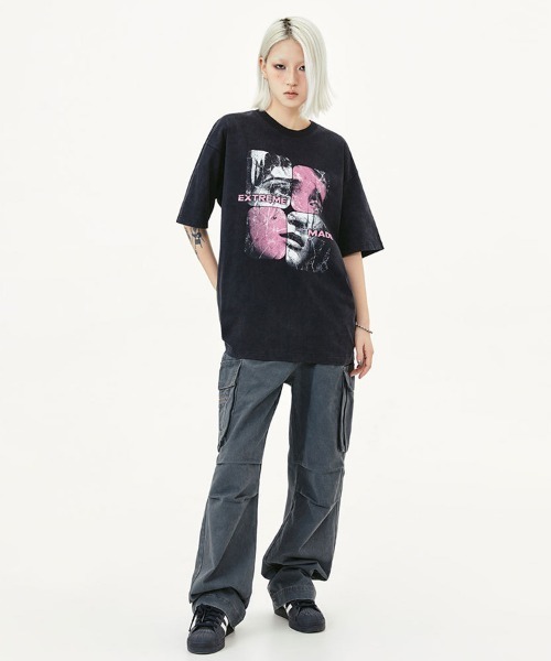 Ressaca(レサーカ)の「オーバーサイズ フォトプリントTシャツ(Tシャツ/カットソー・メンズ・グレー/ブラック/ホワイト・XXL/XL/L/M)」の12枚目の写真