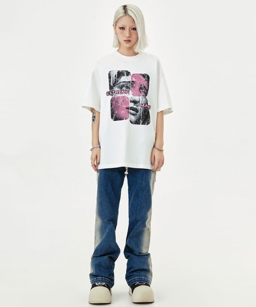 Ressaca(レサーカ)の「オーバーサイズ フォトプリントTシャツ(Tシャツ/カットソー・メンズ・グレー/ブラック/ホワイト・XXL/XL/L/M)」の17枚目の写真