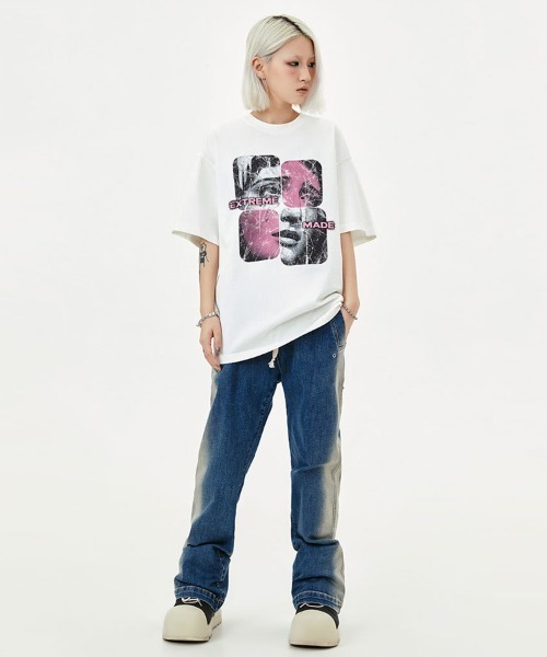 Ressaca(レサーカ)の「オーバーサイズ フォトプリントTシャツ(Tシャツ/カットソー・メンズ・グレー/ブラック/ホワイト・XXL/XL/L/M)」の18枚目の写真