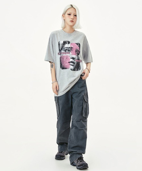Ressaca(レサーカ)の「オーバーサイズ フォトプリントTシャツ(Tシャツ/カットソー・メンズ・グレー/ブラック/ホワイト・XXL/XL/L/M)」の14枚目の写真