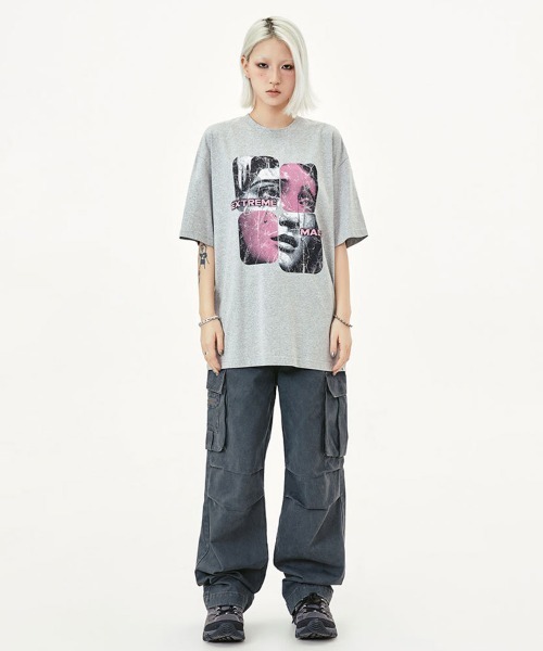 Ressaca(レサーカ)の「オーバーサイズ フォトプリントTシャツ(Tシャツ/カットソー・メンズ・グレー/ブラック/ホワイト・XXL/XL/L/M)」の16枚目の写真