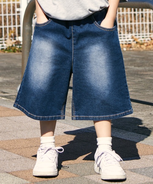 ベディブープ ストレートワイドデニムパンツ