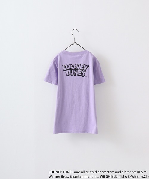 FUNALIVE(ファンアライブ)の「TWEETY転写プリントTシャツ(Tシャツ/カットソー・レディース・チャコール/モカ/杢グレー/オフホワイト/ラベンダー/ミント・XL/L/M)」の16枚目の写真