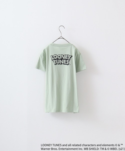 FUNALIVE(ファンアライブ)の「TWEETY転写プリントTシャツ(Tシャツ/カットソー・レディース・チャコール/モカ/杢グレー/オフホワイト/ラベンダー/ミント・XL/L/M)」の14枚目の写真