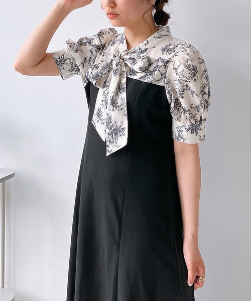 AS KNOW AS plus（アズノゥアズプラス）の「◎ボウタイドッキング5分袖