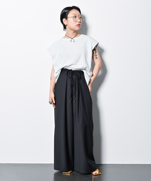 CITYSHOP(シティーショップ)の「TORO EASY SLACKS:パンツ(スラックス・レディース・ブラウン/ブラック・36/38)」の8枚目の写真
