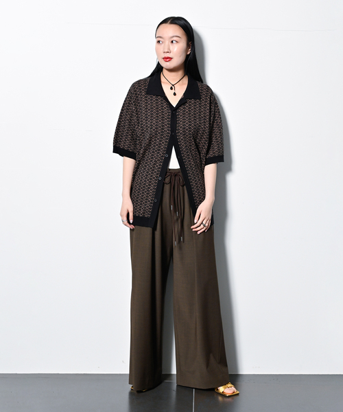 CITYSHOP(シティーショップ)の「TORO EASY SLACKS:パンツ(スラックス・レディース・ブラウン/ブラック・36/38)」の13枚目の写真