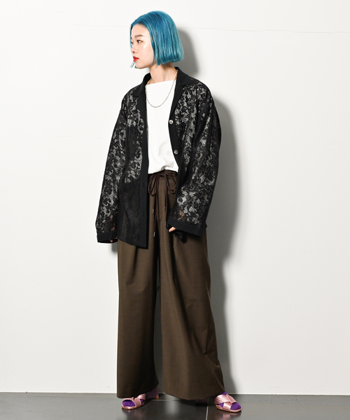 CITYSHOP(シティーショップ)の「TORO EASY SLACKS:パンツ(スラックス・レディース・ブラウン/ブラック・36/38)」の15枚目の写真
