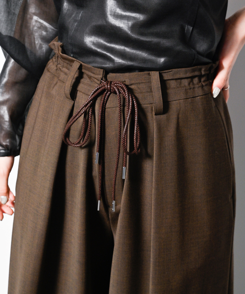 CITYSHOP(シティーショップ)の「TORO EASY SLACKS:パンツ(スラックス・レディース・ブラウン/ブラック・36/38)」の19枚目の写真