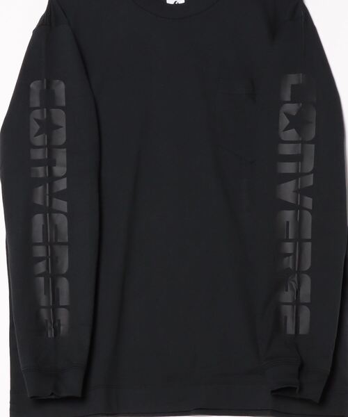 CONVERSE(コンバース)の「コンバース LS PK TEE_(Tシャツ/カットソー・メンズ・ブラック/ホワイト/グリーン・LL/L/M)」の5枚目の写真