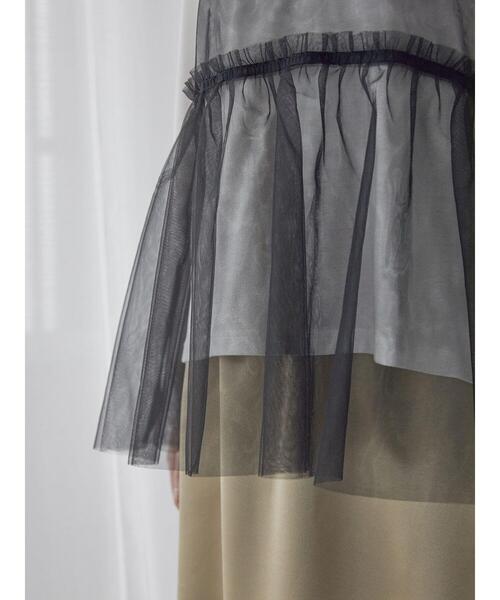 Te chichi TERRASSE（テチチテラス）の「ロンTセットチュールキャミソール（シャツ/ブラウス・レディース・ブラック/ベージュ/オフホワイト・F）」の17枚目の写真