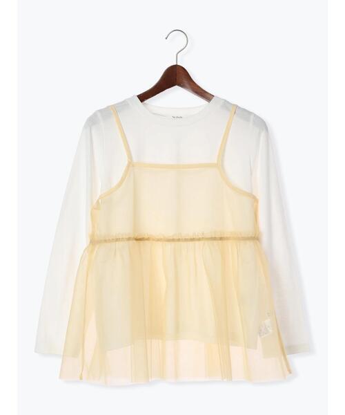 Te chichi TERRASSE（テチチテラス）の「ロンTセットチュールキャミソール（シャツ/ブラウス・レディース・ブラック/ベージュ/オフホワイト・F）」の20枚目の写真