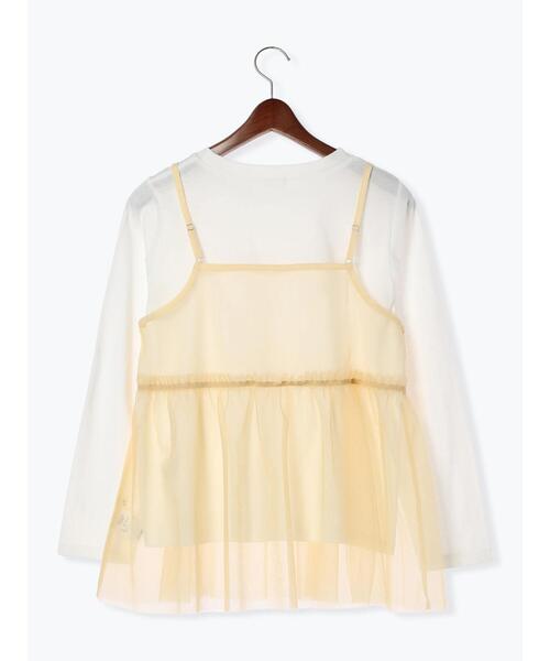 Te chichi TERRASSE（テチチテラス）の「ロンTセットチュールキャミソール（シャツ/ブラウス・レディース・ブラック/ベージュ/オフホワイト・F）」の21枚目の写真