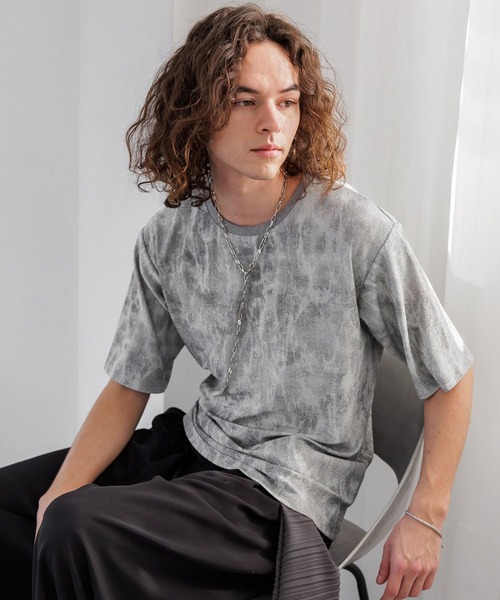 HARE(ハレ)の「ラメブラーコンパクトカットソー(HARE)(Tシャツ/カットソー・メンズ・レッド/グレー/ブラック・FREE)」の2枚目の写真