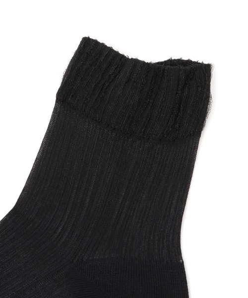 GLOBAL WORK（グローバルワーク）の「クルーシアークレープ抗菌防臭/109709（ソックス/靴下・レディース・アイボリー/ブラック/シルバー/ベージュ・FREE）」の8枚目の写真