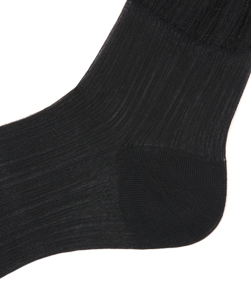 GLOBAL WORK（グローバルワーク）の「クルーシアークレープ抗菌防臭/109709（ソックス/靴下・レディース・アイボリー/ブラック/シルバー/ベージュ・FREE）」の9枚目の写真