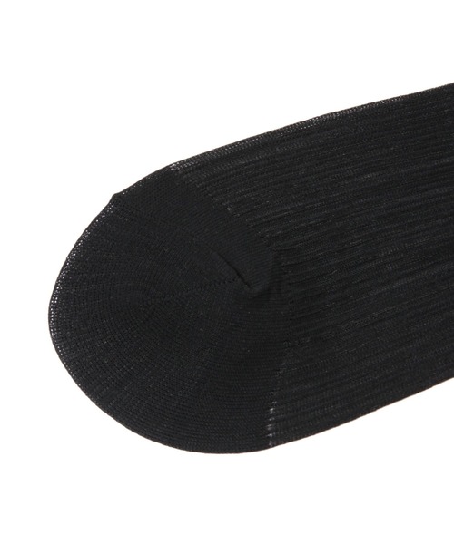 GLOBAL WORK（グローバルワーク）の「クルーシアークレープ抗菌防臭/109709（ソックス/靴下・レディース・アイボリー/ブラック/シルバー/ベージュ・FREE）」の5枚目の写真