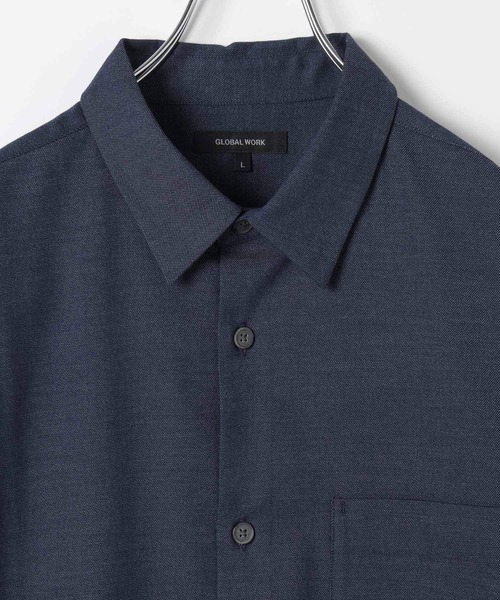 GLOBAL WORK(グローバルワーク)の「アーバンデニムシャツAIR/5分袖/996668(シャツ/ブラウス・メンズ・ネイビー・SMALL/MEDIUM/X-LARGE/LARGE)」の11枚目の写真
