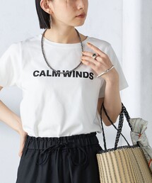 【SHIPS別注】81BRANCA:バリエーション ロゴ TEE ◇