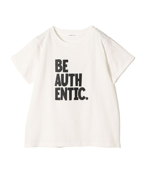 +81BRANCA(ハチイチブランカ)の「【SHIPS別注】81BRANCA:バリエーション ロゴ TEE ◇(Tシャツ/カットソー・レディース・オフホワイト/ストーン/ライトグレー/ブラウン・ONE SIZE)」の12枚目の写真