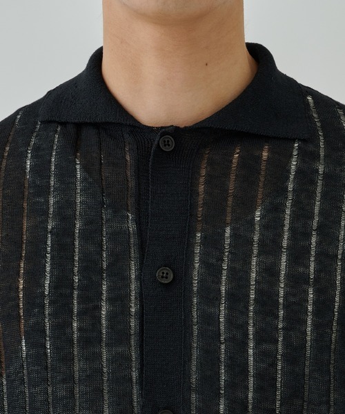 Allege 24SS Linen S/S Knit Shirt ニットシャツ 11ed813cd07535a52f4c753e95387c
