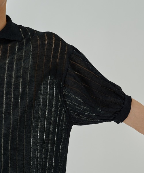 ALLEGE（アレッジ）の「Line S/S Knit Shirt（シャツ/ブラウス）」 - WEAR